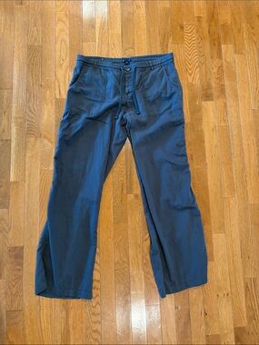 GAP Charcoal linen/cotton blend button down Pants size 12